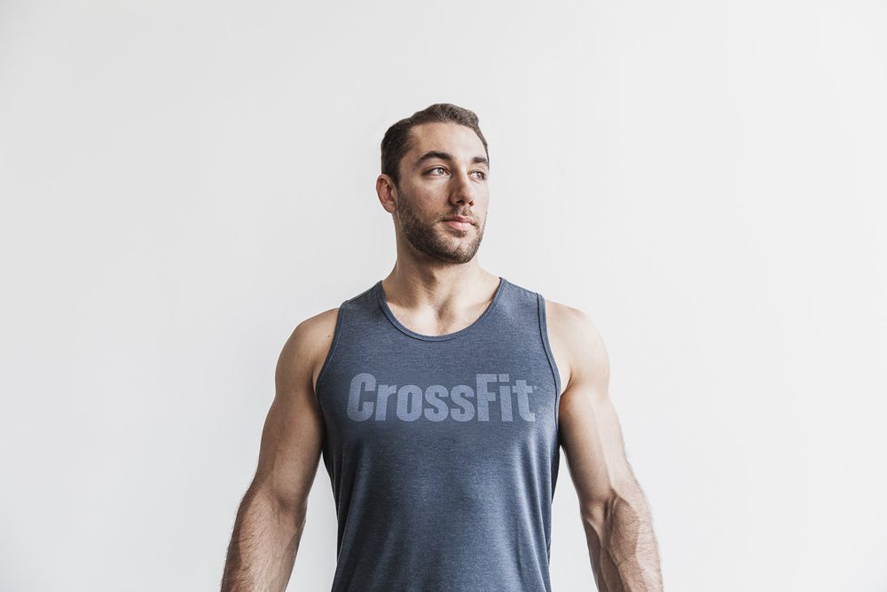 NOBULL Crossfit® Tank Üstleri Erkek - Lacivert - Turkiye (TIN-640982)